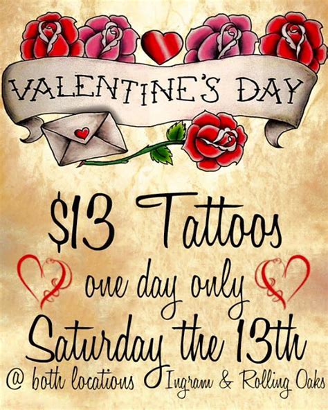 Valentines Day Tattoo Specials Near Me Greenpaintingideascanvas