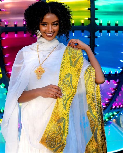 Beautiful Habesha Kemis Yellow Ethiopian Habesha Dress Zuria Modern Tr Ethiopian Dress