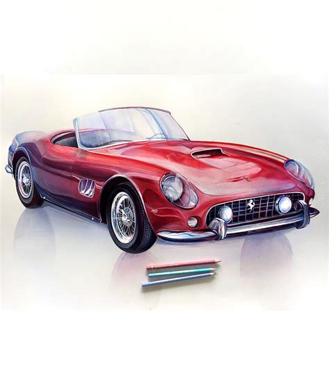 Maybe you would like to learn more about one of these? Favourite Italian car on favourite Italian sketch paper. 1961 #Ferrari Modena Spyder California ...