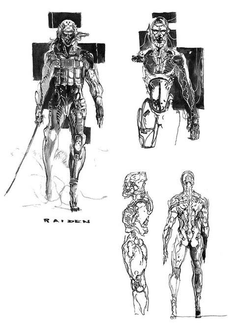 Cyborg Raiden Illustration From Metal Gear Solid 4 Art Artwork