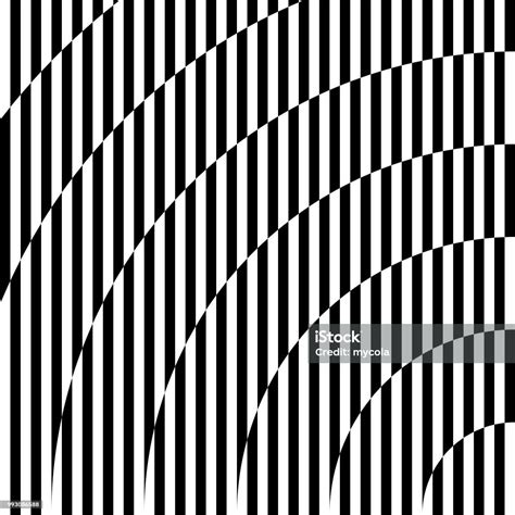 Black And White Circle Hypnotic Optical Illusion Stock Illustration