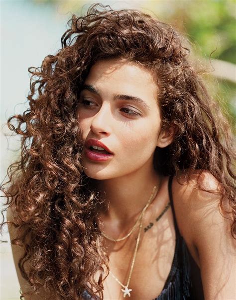 Chiara Scelsi InStyle US Beach Fashion Editorial Page 2 Curly