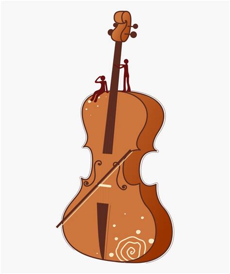 Transparent Violin Clipart Png Cello Cartoon Png Png Download