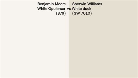 Benjamin Moore White Opulence 879 Vs Sherwin Williams White Duck Sw
