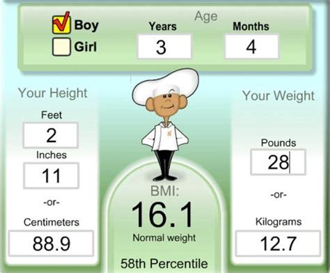 Kids BMI calculator online tool- it's quick and easy way ...