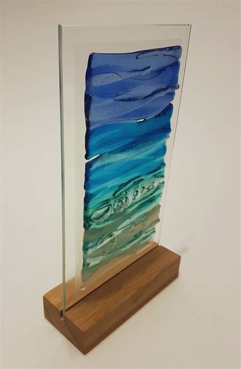Fused Art Wooden Stand Display Stand Glass Art Stand Fused Glass