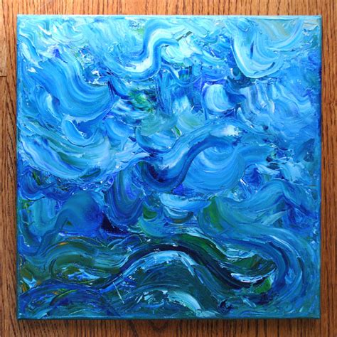 Abstract Sea In Oils Canvas Art