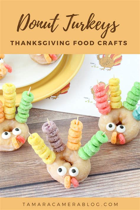 Thanksgiving Food Crafts Donut Turkeys Tamara Like Camera