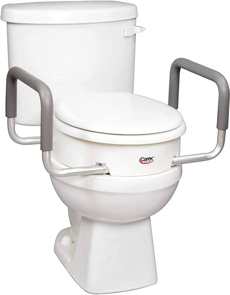 Bolted Toilet Seat Riser With Arms Round Asksamie