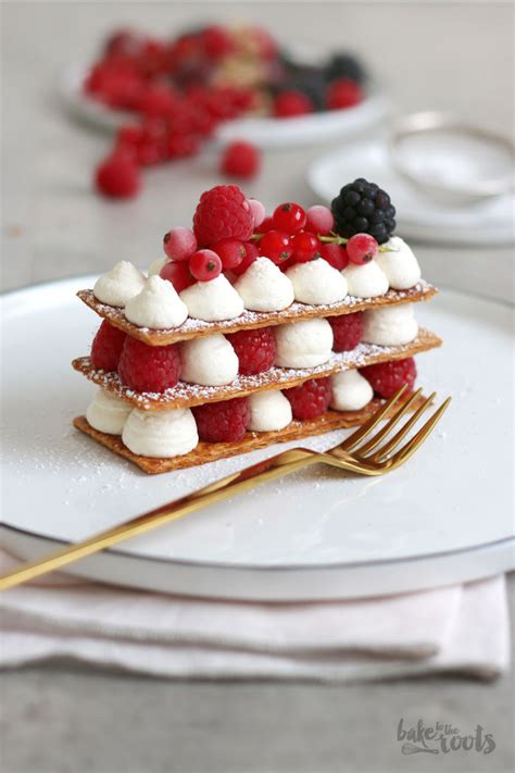 Mille Feuille With Berries Bake To The Roots