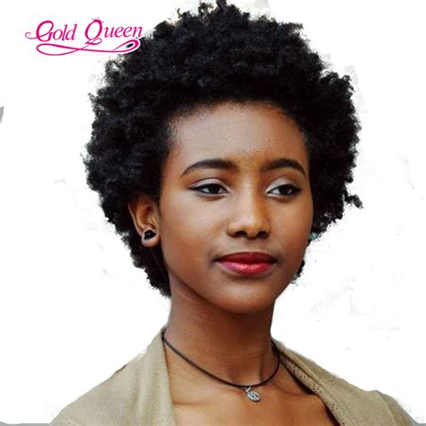 150 Natural Afro Hair Wigs Front Lace Brazilian Short Wigs For Black