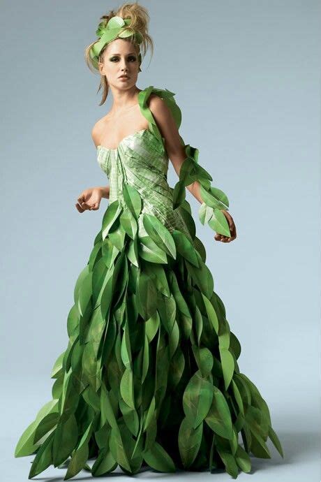 Leaves Recycled Dress Paper Dress Wedding Dress Trends