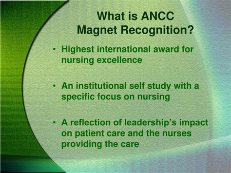 Ppt American Nurses Credentialing Center Magnet Recognition A