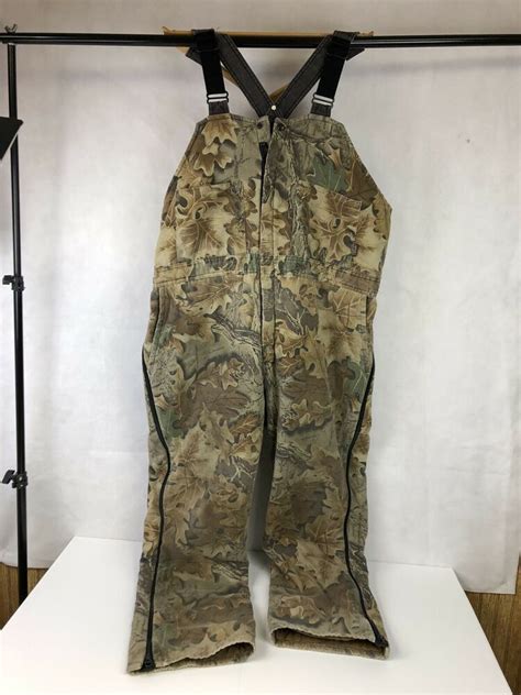 Walls Outdoor Men Xl 42 44 Realtree Mossy Oak Camo Bib Insulated