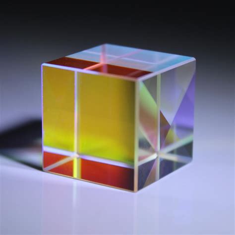 Customized Optical Bk7 Glass 20x20 Pbs X Cube Prism Beam Splitter Prism
