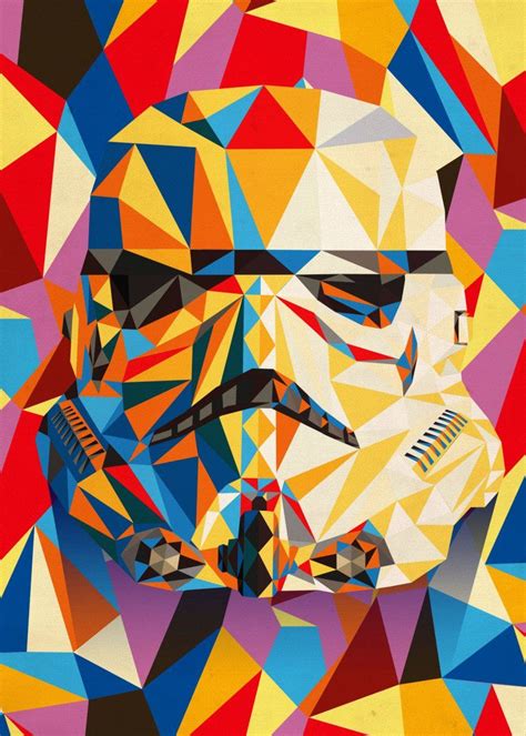 Abstract Poster By Star Wars Displate Star Wars Pop