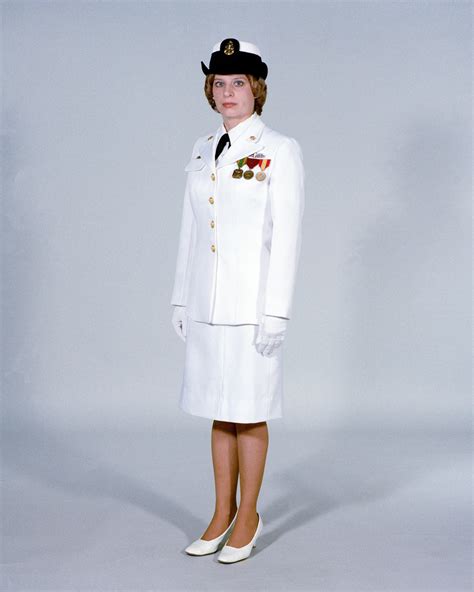 Navy Uniforms Womens Full Dress White Chief Petty Officer 1984