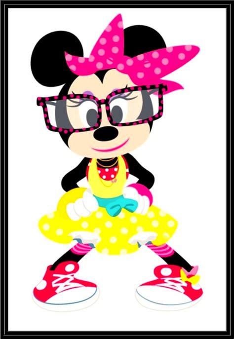 Minnie With Nerd Glasses Minnie Mouse Pinterest Disney Girls