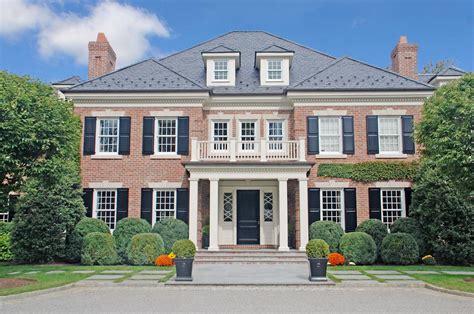 Traditional Entry 8000 Square Foot Georgian Colonial In Greenwich Ct