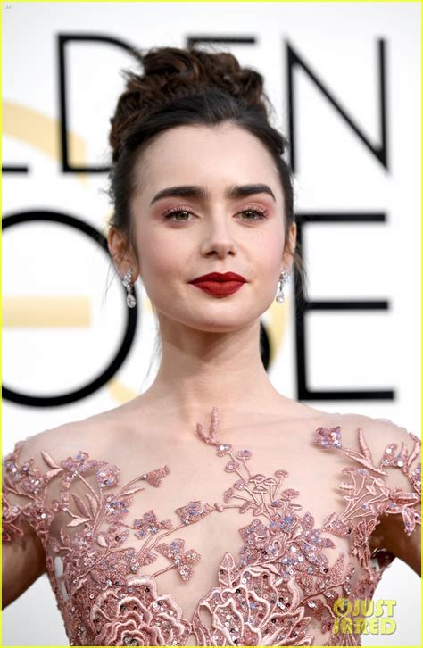 Lily Collins Golden Globes 2017 Dress Makes Her Look Like A Princess