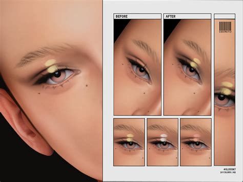 The Sims Resource Eye Gloss N7 In 2023 Classic Eyeliner Makeup