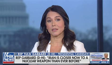 Tulsi Gabbard Slams Trump S Iran Policies On Fox News