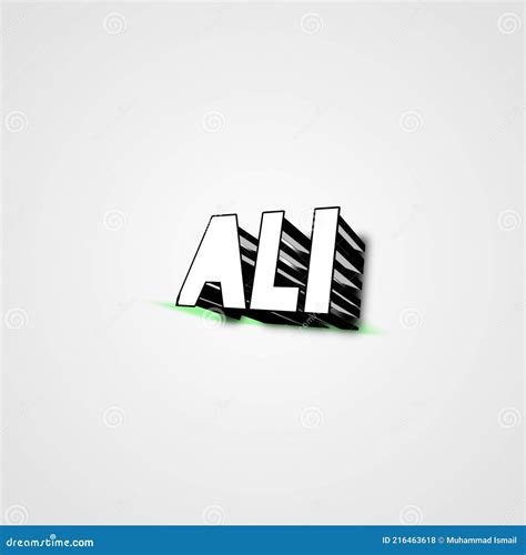 Ali Logo Best Art Design Stock Illustration Illustration Of Sketch