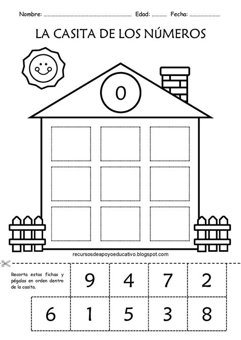 Recursos De Apoyo Educativo Casitas De Familias De Números Desde El 0 603