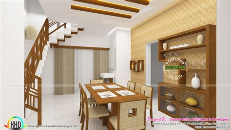 Dining Living Bedroom Interior Designs Kerala Home Design And Floor