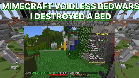 Minecraft Voidless Bedwars I Destroyed A Bed Youtube
