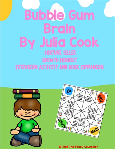 Bubblegum Brain By Julia Cook Growth Mindset Story Extension Activity