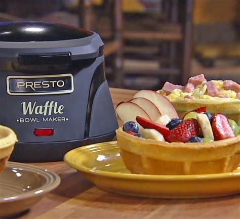 Yes, you can make waffles in an electric sandwich griller within a few minutes. A Waffle Iron That Makes Delicious, Edible Waffle Bowls ...