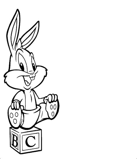 Baby Bugs Bunny Coloring Pages