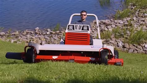 Mowing Extreme Hills On Dams Ditches Levees And Steep Banks YouTube