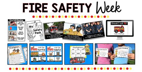 Fire Safety Week Free Activities Kindergarten And First Grade