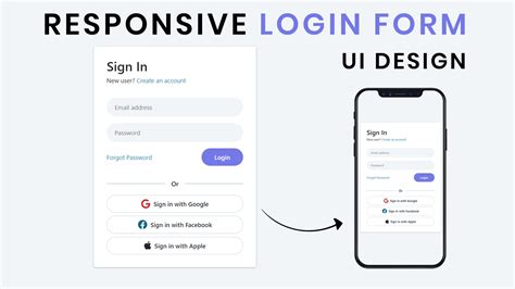Sign In Sign Up Ui Design Social Icon With Font Awesome · Real Estate