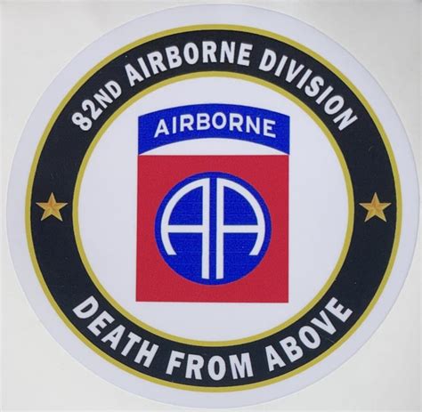 Us Army 82nd Airborne Division Death From Above Sticker Decal Patch