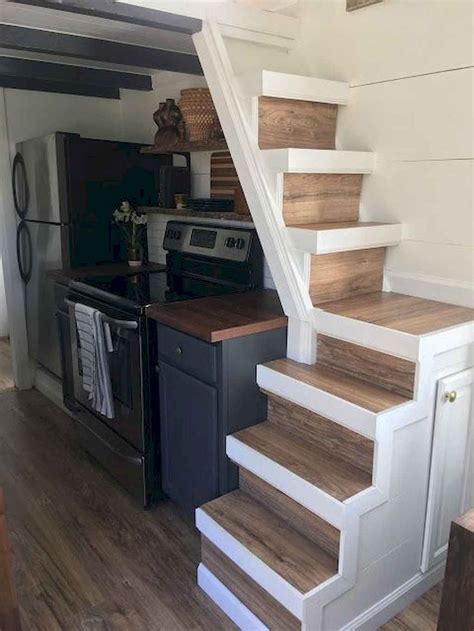 01 Amazing Loft Stair For Tiny House Ideas Homekover Tiny Kitchen
