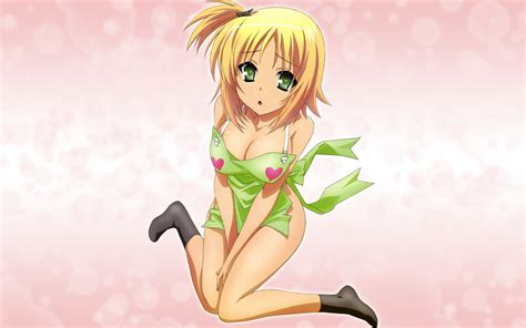 Wallpaper Yoshida Yuki Kore Wa Zombie Desu Ka Anime Girls Blonde