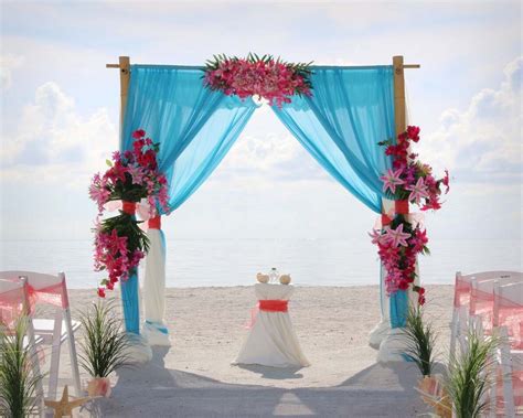 Florida Beach Weddings In Hot Pink And Cool Bluesuncoast Weddings