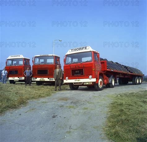 Fleet Of Scania Lorries Rotherham South Yorkshire 1972 Artist