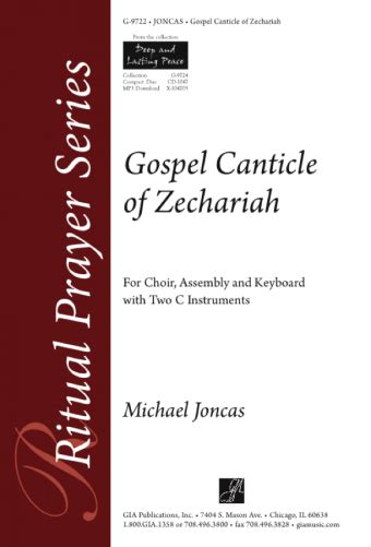 Gia Publications Gospel Canticle Of Zechariah