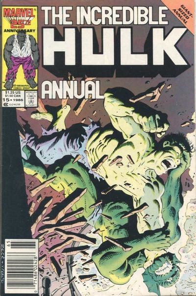 Incredible Hulk The Annual 15 Newsstand FN Marvel Abomination