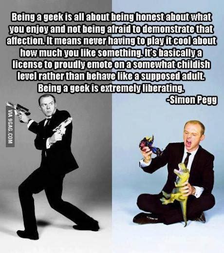 Simon Pegg On Being A Geek Myconfinedspace
