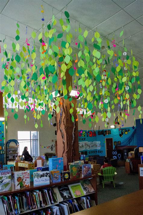 Youth Services Tree Library Book Displays Library Decor Library Displays