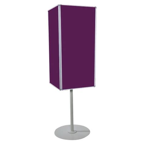 Rotating 4 Sided Notice Board On A Stand Choice Of 14 Felt Colours