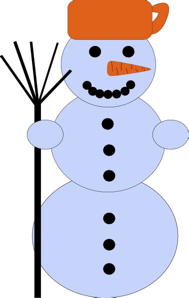 Use these free snowman face outline png #85434 for your personal projects or designs. Snowman With Broom Clip Art at Clker.com - vector clip art ...