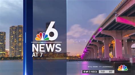 Wtvj Nbc 6 News At 7pm Open 10122022 Youtube