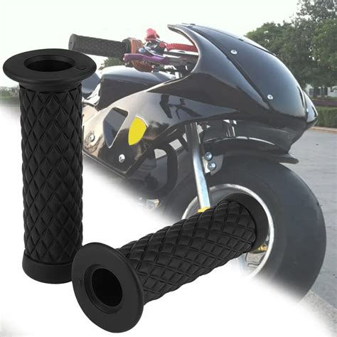 1 Pair 22mm Universal Motorcycle Hand Grips Antiskid Sport Rubber