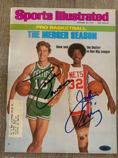 Dave Cowens Julius Erving Autographed 1976 Sports Illustrated Etsy